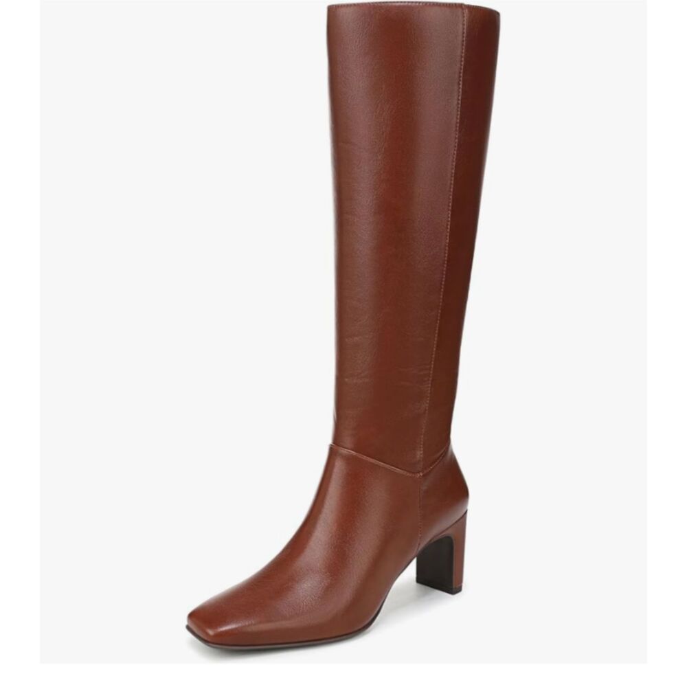 NWB Naturalizer Nona Knee High Boots Saddletan Brown 11 M Faux Leather